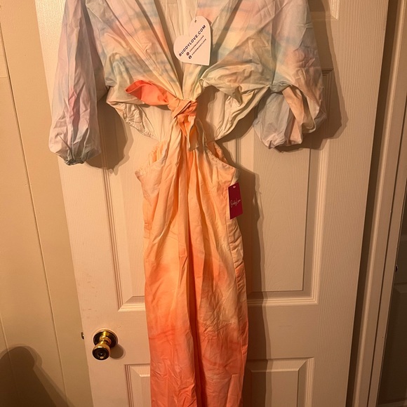 MAXINE CUT OUT MIDI DRESS - Picture 7 of 7